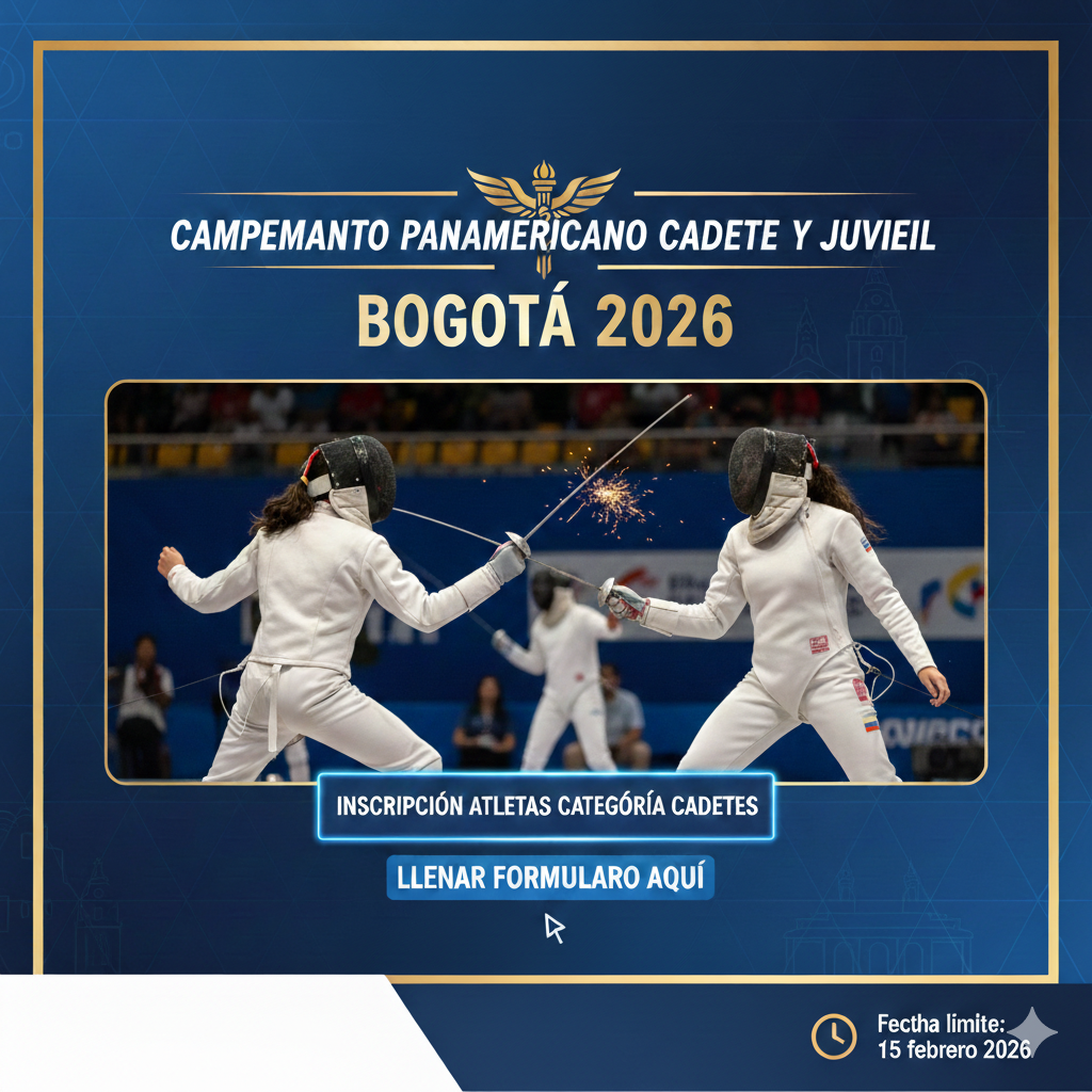 Inscripción Panamericano  Cadete    Bogotá 2026